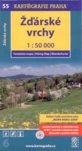 Žďárské vrchy - mapa Kartografie č.55 - 1:50 000
