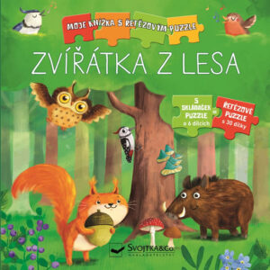 Zvířátka z lesa - Moje knížka s řetězovým puzzle - kolektiv autorů