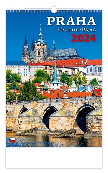 Kalendář nástěnný 2024 - Praha/Prague/Prag - 31