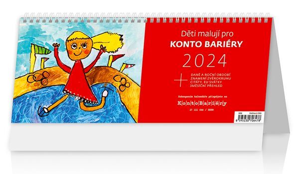 Kalendář stolní 2024 - Děti malují pro KONTO BARIÉRY - 32