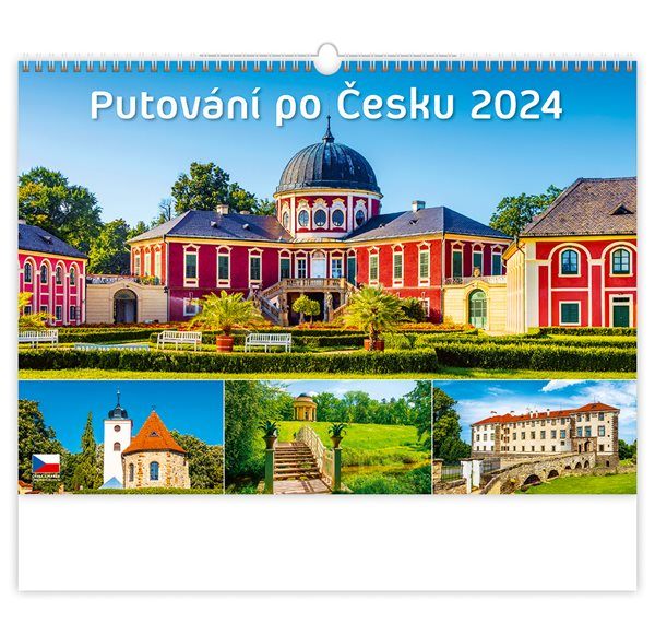 Kalendář nástěnný 2024 - Putování po Česku - 45x31