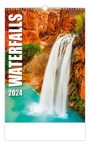 Kalendář nástěnný 2024 - Waterfalls - 31