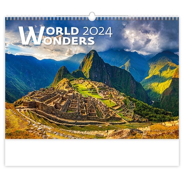 Kalendář nástěnný 2024 - World Wonders - 45x31
